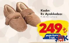 KADIN EV AYAKKABISI fiyat ve kampanya bilgisi